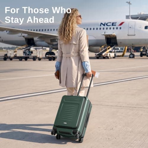 COOLIFE Cabin Suitcase with Laptop Compartment, Expandable Layer 56x40x25cm — view 3