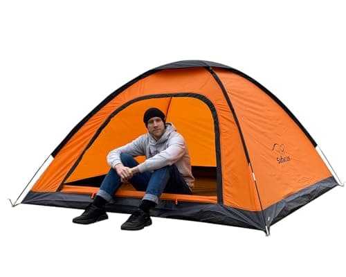 SAFACUS 4 Man Camping Tent - 3 to 4 Person Dome Tent Lightweight, Waterproof Family tent, Compact, Quick Setup. Outdoors, Backpacking — view 2