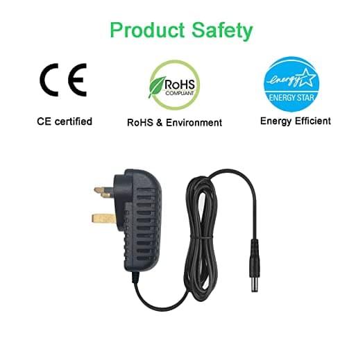 myVolts 9V power supply adaptor compatible with Samson Graphite 25 MIDI controller - UK plug — view 3