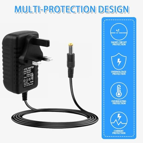 Vmoomax Universal Power Supply Adapter, AC 100–240V to DC 5V 2A Converter with 8 Interchangeable DC Tips, 10W Max Power Adaptor for LED Strip Lights, CCTV Systems, Baby Monitors, TV Box — view 3
