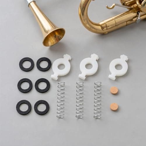 2 Sets Trumpet Valve Repair Kit with Spring Felt Washers for Cornet — view 5