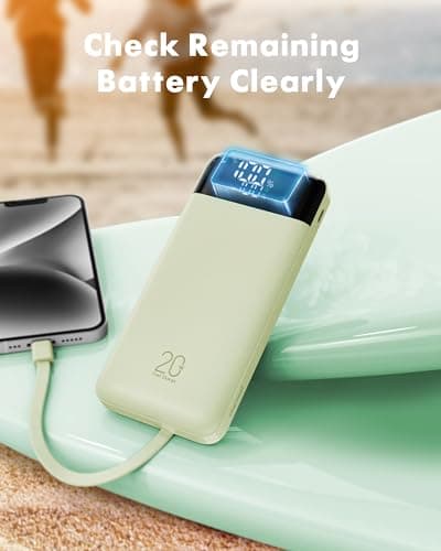 Charmast 22.5W Fast Charging Power Bank, 4 Cables Portable Charger 20000mAh — view 6