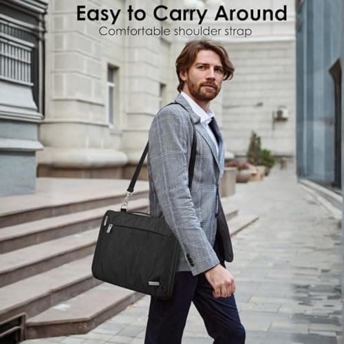 TECHGEAR 13 Inch Laptop Sleeve Case with Handle, Shoulder Strap & Pockets for MacBook Air/Pro 13, ASUS ZenBook, Samsung Galaxy Book, HP, Lenovo, Dell XPS 13, Acer Chromebook, Water-Resistant — view 2