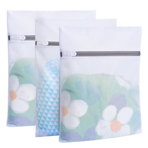 BAGAIL Mesh Laundry Bags, Washing Machine Wash Bags, Reusable and Durable Mesh Wash Bags for Delicate Blouse, Hosiery, Underwear, Bra, Lingerie and Baby Clothes, Great for Travel Storage Organization