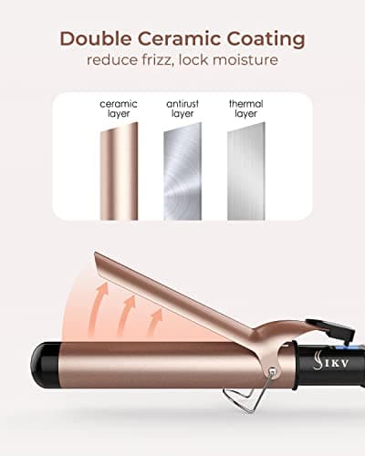 38mm Large Curling Tong Extra Long Barrel,110-210°C, Big Curls — view 4
