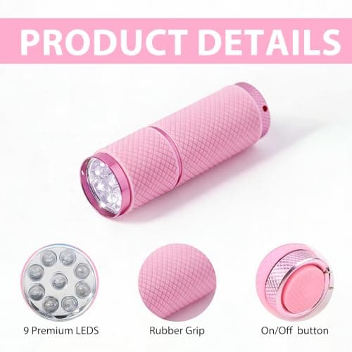 ZynoMUCH Small Torch, 4 Pack Mini Torches Battery Powered, Flashlight-Torch Super Bright with 9 LEDs for Kids Adult Camping Hiking Outdoors Gift (Batteries not Included) — view 3