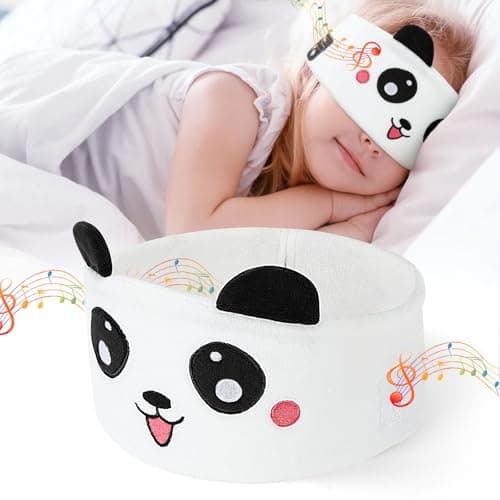 OFFCUP Sleep Headphones, Headband Headphones, Soft Bluetooth Headset Hi-Fi Stereo Super Bass Music Headphones for Men Women Office Nap Travel Yoga Workout Meditation（Panda）