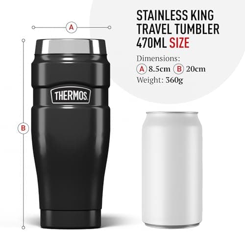 Thermos Stainless King Gun Metal Tumbler (470ml) 7h Hot | 18h Cold — view 5