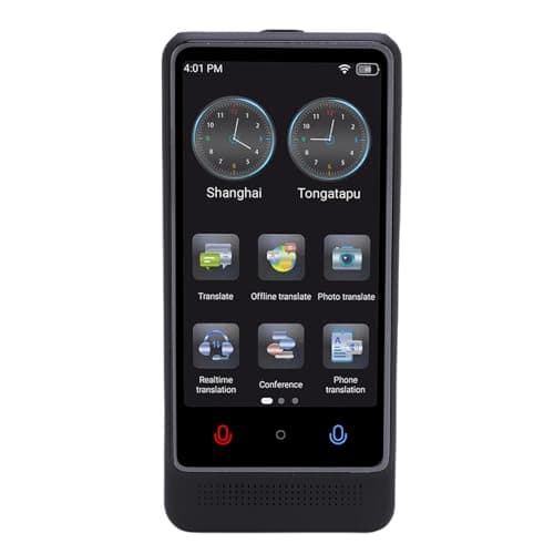 Tomantery Language Translation Device, 3.0 -inch Touch Cream AI Smart Voice Translator Real Time Wifi for the Meeting