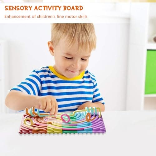 PEAPIN Silicone Sensory Activity Board Set, Sensory Fidget Toys — view 2