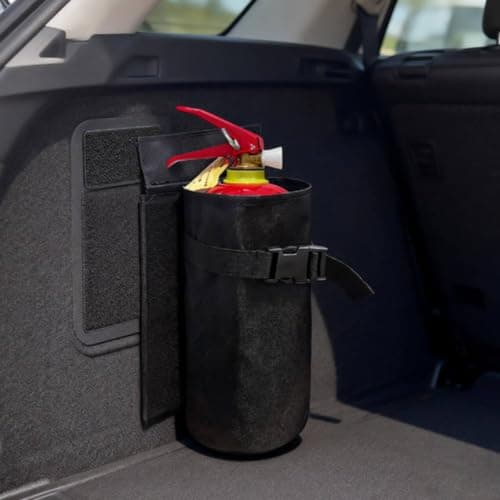 KiBcsLic Car Pouch Holder Mount Organizer Bag 600D Oxford Cloth Fast Release Buckle for Quick Storage with Hook and Loop Suitable for SUVs Road Travel — view 3