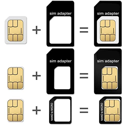 CKANDAY SIM Card Holders with Tray Opener Pins, Card Storage Tool Set for Standard Micro Nano Micro-SD Memory Cards, with 3 Card Adapters and 1 Eject Pins - Black — view 4