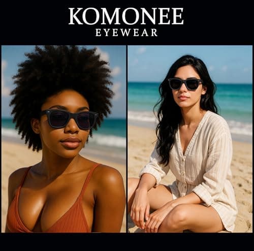 Komonee Drifter Sunglasses UV400 Protection Matt Black Classic Style Retro Sun Shades Eye Glasses Unisex For Men Women Cycling Sports Fishing Travel – Lightweight Frame Fashion Eyewear Outdoors — view 3