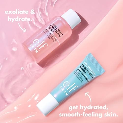 e.l.f. SKIN Thirst Burst Dew-O, Travel-Sized Skincare Set, Exfoliating Facial Toner & Hydrating Serum Drops, Gives Skin a Dewy, Bouncy Glow, Vegan & Cruelty-Free — view 2