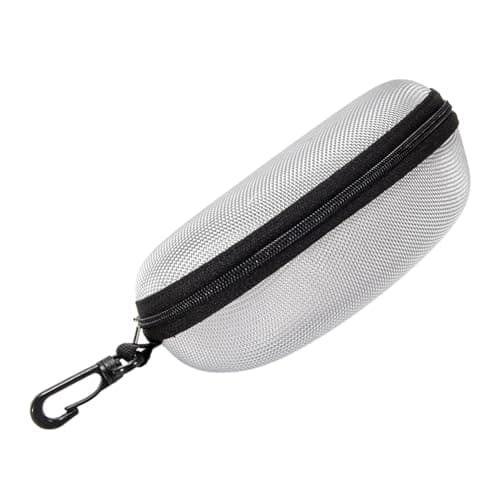 Travel Sunglasses Case - Travel Zipper Eyeglasses Case - Shockproof Eyeglasses Pouch with Felt Lining Holder Belt Clip for Women Children Cycling Camping Hiking Travel