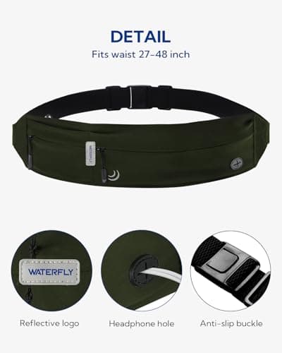Waterfly Running Belt Bum Bag: Runner Marathon Jogging Men Women — view 5