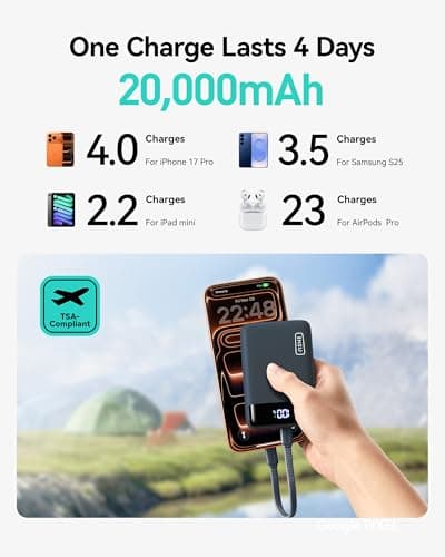 INIU Power Bank, Smallest 20000mAh 22.5W Fast Charging Portable Charger — view 3