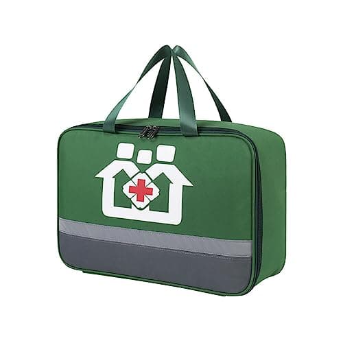 Uposao First Aid Bag Empty Small Medical Kit Pouch Portable Travel Emergency Pouch Mini Medical Bag, Drug Pack Storage Bag Empty Medication Travel Carrying Case for Car Home Camping Office Workplace