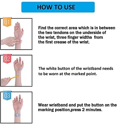 Travel Motion Car Sickness Relief Bands for Kids, Anti-Nausea Wristbands for (Pink and Blue)… — view 5