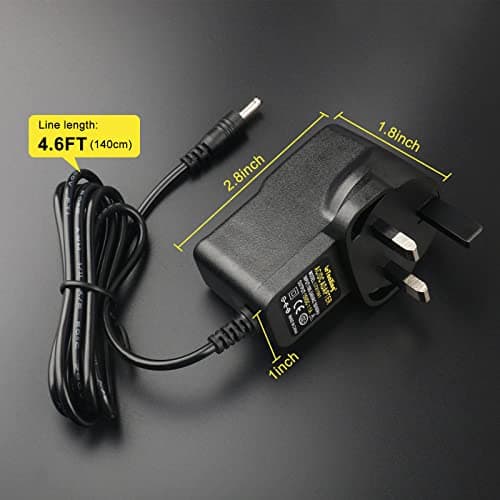 15V 1A Power Adapter Supply 1000mA 3.5mm x 1.35mm UK Plug 1.0A for Peak 450A 500A 600A 800A 1000A Peak Portable Car Jump Starter Charger Compatible with Booster Battery and DBPower DJS50 Adaptor — view 2