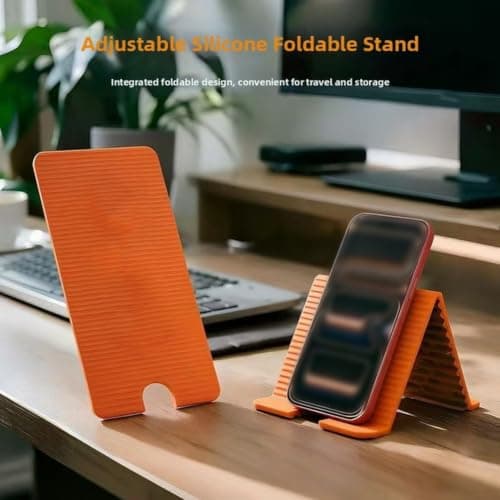 Silicone Phone Holder, Foldable & Adjustable Phone, Portable — view 5