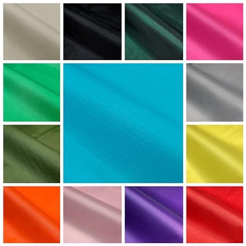TheFabricTrade Beige Ripstop Fabric Waterproof 3.2oz Outdoor Cover Kite Lightweight Polyester Material - 100cm x 150cm (1 Metre) — view 2