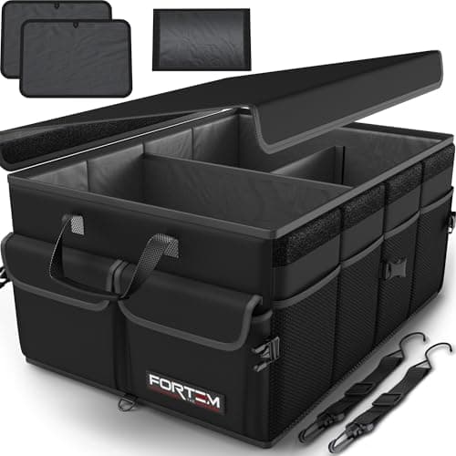 FORTEM Car Boot Organiser - Foldable Car Organiser & Storage for SUV Trucks