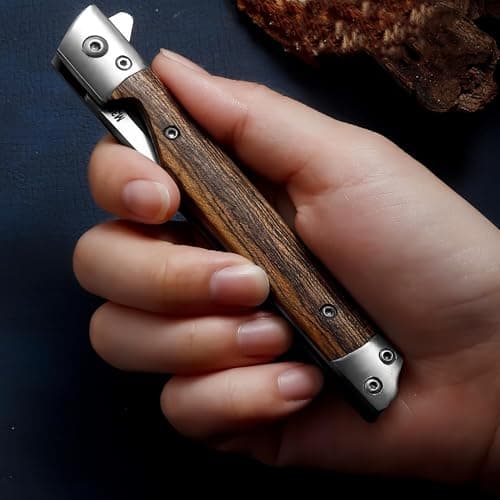 Pocket Folding Knife Multi-Tool, Portable Utility Cutter with Keychain for Box Opening, Outdoor, DIY, Camping — view 3