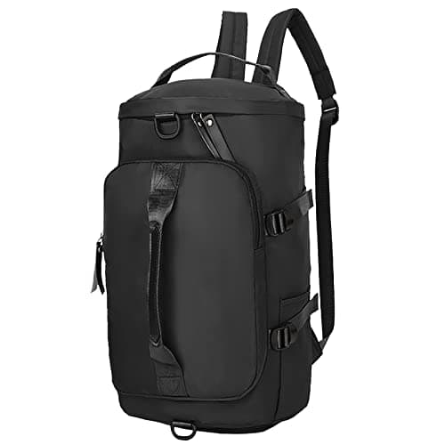 Light Foldable Unisex Sport Weekend Travel Eco Fitness Bag Overnight Bags Duffle Bag Woman Big Luggage Suitcase (Black, One Size)
