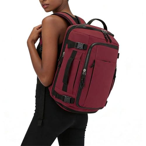 Treer Ryanair Cabin Bags 40x30x20 Underseat Travel Backpack (Burgundy) — view 2
