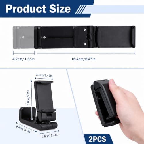 1 PC Airplane Phone Holder, Foldable 360° Rotatable Travel Phone Stand — view 2