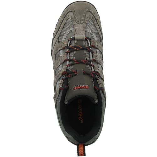 Hi-Tec Quadra Classic Men Low Rise Hiking Boots, Grey (Charcoal/Black/Red 053), 10 UK (44 EU) — view 2