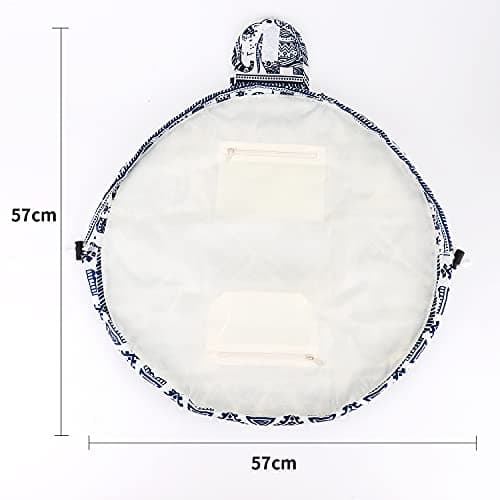 Vavabox Lazy Drawstring Makeup Bag, Flat Lay Cosmetic Bags (Elephant) — view 4