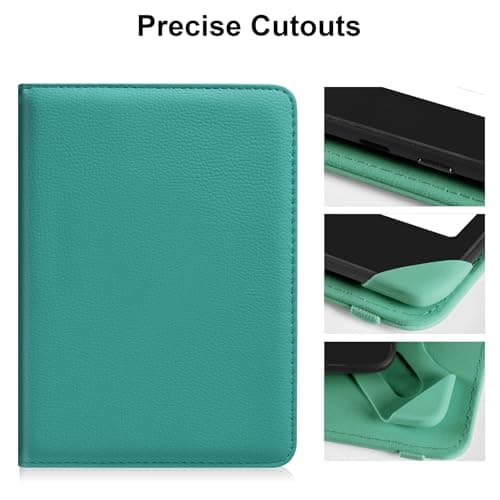 HoYiXi Universal Case for 6 inch Kindle eReader Compatible with Paperwhite(2025/2018)/PocketBook and Tolino/Kobo Clara HD,6" eReader Protective Case Cover Elastic rope,Green — view 4
