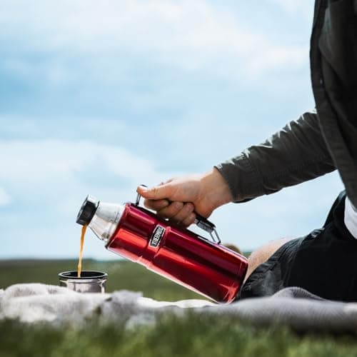 Thermos Stainless King Cranberry Red Drinks Flask (1.2L) 24h Hot | 24h Cold — view 6