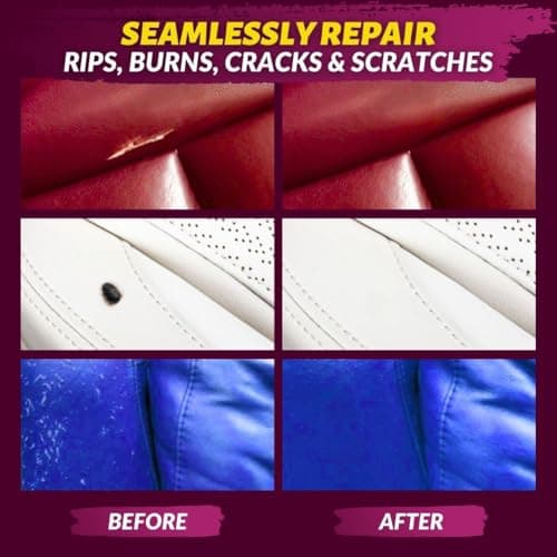 COCONIX Leather & Vinyl Repair Kit for Furniture, Car Seats, Sofas & Marine — view 3