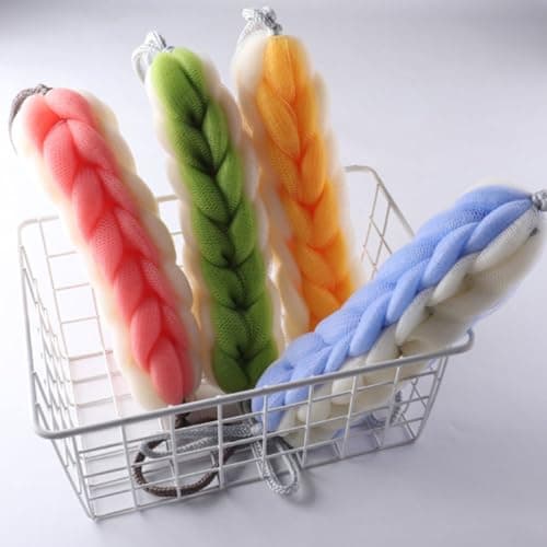 4pcs Back Scrubber Bath Shower Strip, PE Exfoliating Body Cleansing — view 6