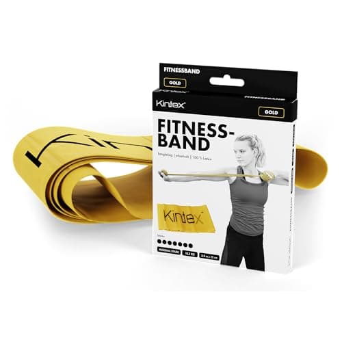 Kintex Fitness Band 2.5m x 15cm Exercise Band 7 Strengths 100% Latex Portable Training Band
