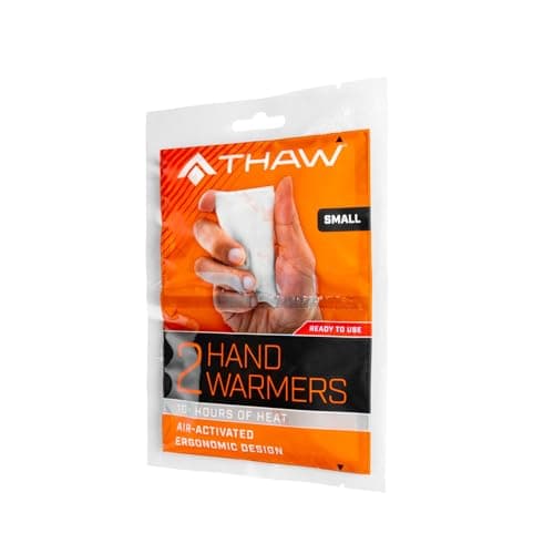THAW Small Disposable Hand Warmers – 5 Pairs, Up to 10 Hours Heat