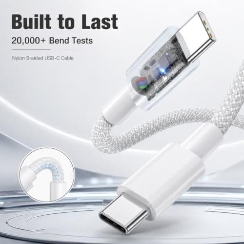 40W USB C Charger for iPhone 17/17 Pro/17 Pro Max/Air/16/15 Plus/Pro/Pro Max/iPad Pro/Air, iPhone 15 16 17 Charger USB C Fast Charger Plug with 2M Nylon Braided USB C Cable,USB C Charger Power Adapter — view 6
