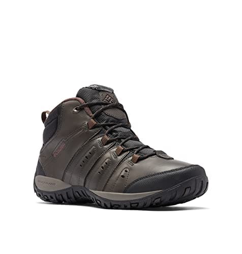 Columbia Woodburn II Chukka Omni-Heat Men's Waterproof Hiking Shoes, Brown (Cordovan x Garnet Red), 9.5 UK
