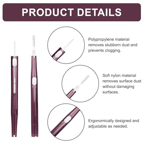 VLUNT Phone Cleaning Kit Charging Port USB C Cleaner 10 Pack, Purple — view 3