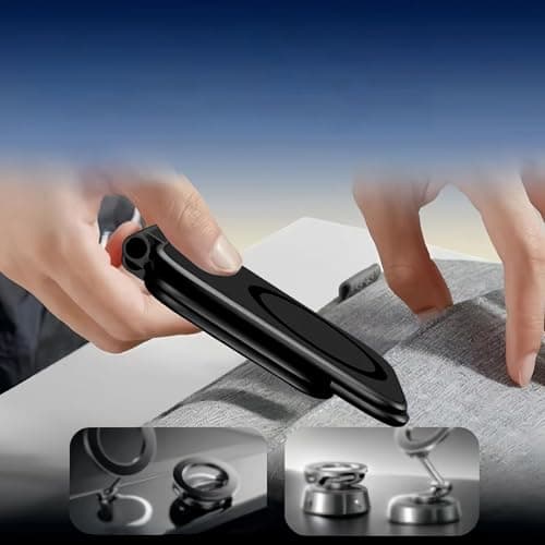 Magnet Phone Mount – Ultra Thin 2.28x2.56x3.35 Inches | Adjustable Non Slip Magnetic Phone Stand Portable Desk And Car Holder | Strong Grip Foldable Mobile Mount For Navigation Streaming And D — view 5