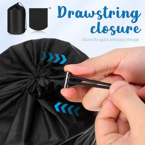 GAROZATION Waterproof for Jackets down Storage Drawstring Bag Clothing and Lightweight Chinlon Material with Portable Compact Design Raincoats Travel and Outdoor — view 3
