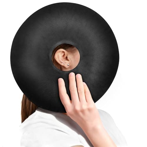 AOOSA Piercing Pillow, Black Ear Piercing Pillow for Side Sleepers