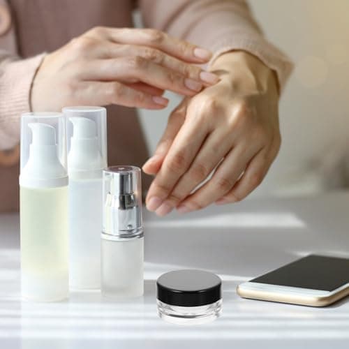 50pcs Black 3g Refillable Ps Cream Jar for Cosmetics Travel Storage — view 5