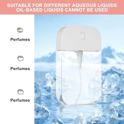 Refillable Hand Sanitizer Spray Bottle Keychain - 1oz / 30ml Leakproof Empty Spray Bottle with Silicone Case, Funnel & Clip,Portable Mini Travel Sanitizer Holder for Purse, Pocket, Gym Bag — view 3