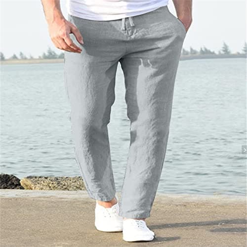 Mens Casual Lounge Trousers, Thin Summer Fabric, Relaxed fit, mid Waist Design, Neat Drawstring, Practical Pockets, City Break, Travel Day, Garden Party, Coffee Run, Casual Friday Look — view 2