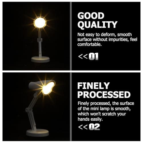 Foldable Light Mini LED Book Light Back to School Party for Students White — view 4