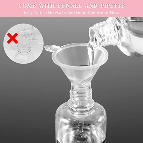 10pcs 50ml Spray Bottle Travel Bottles for Toiletries with Funnel Sticker — view 4